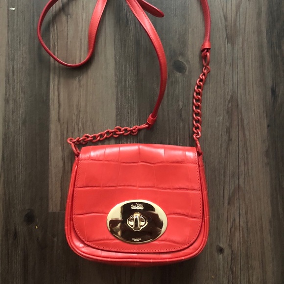 🍊Bright Orange Coach Bag🍊 NWT - Picture 3 of 8